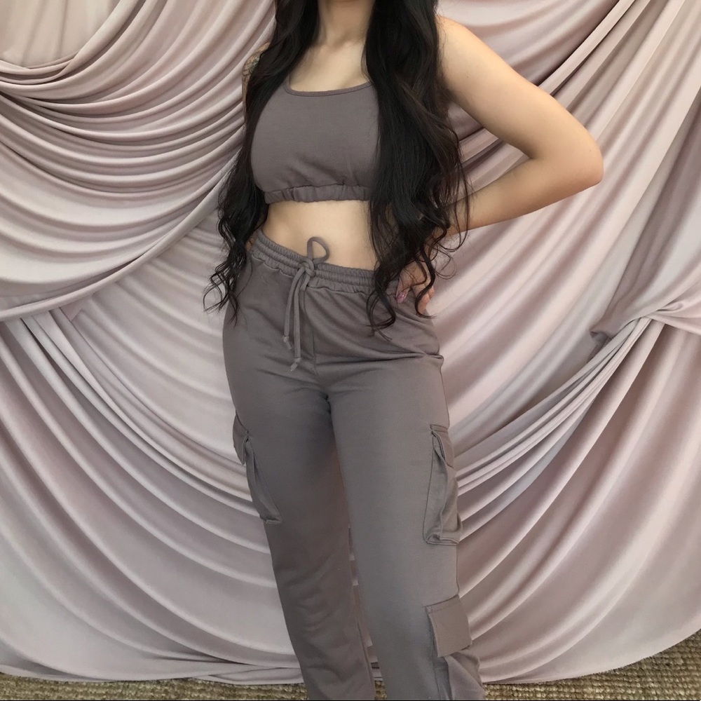 Joggers and crop top set